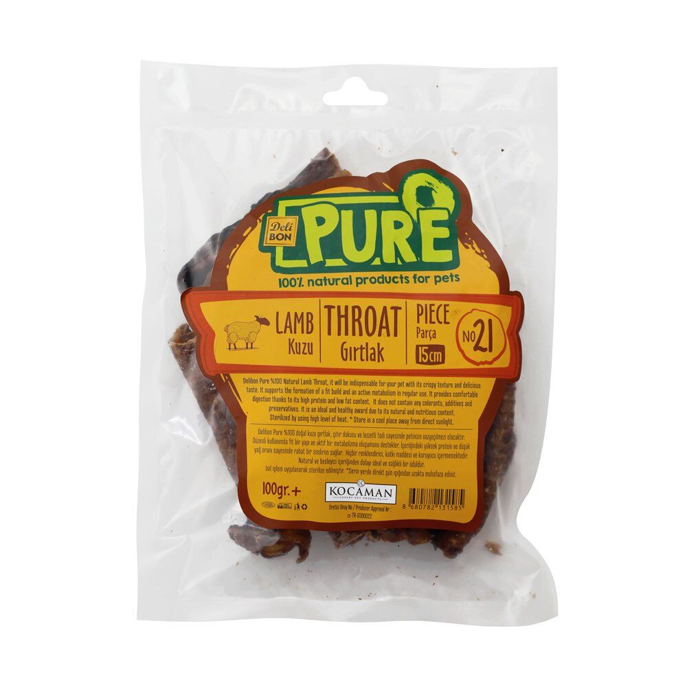 Delibon Pure Kuzu Kurutulmuş Gırtlak 100 gr