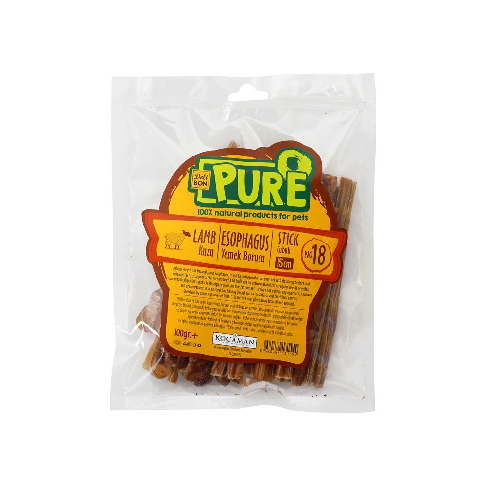 Delibon Pure Kuzu Kurutulmuş Yemek Borusu 100 gr