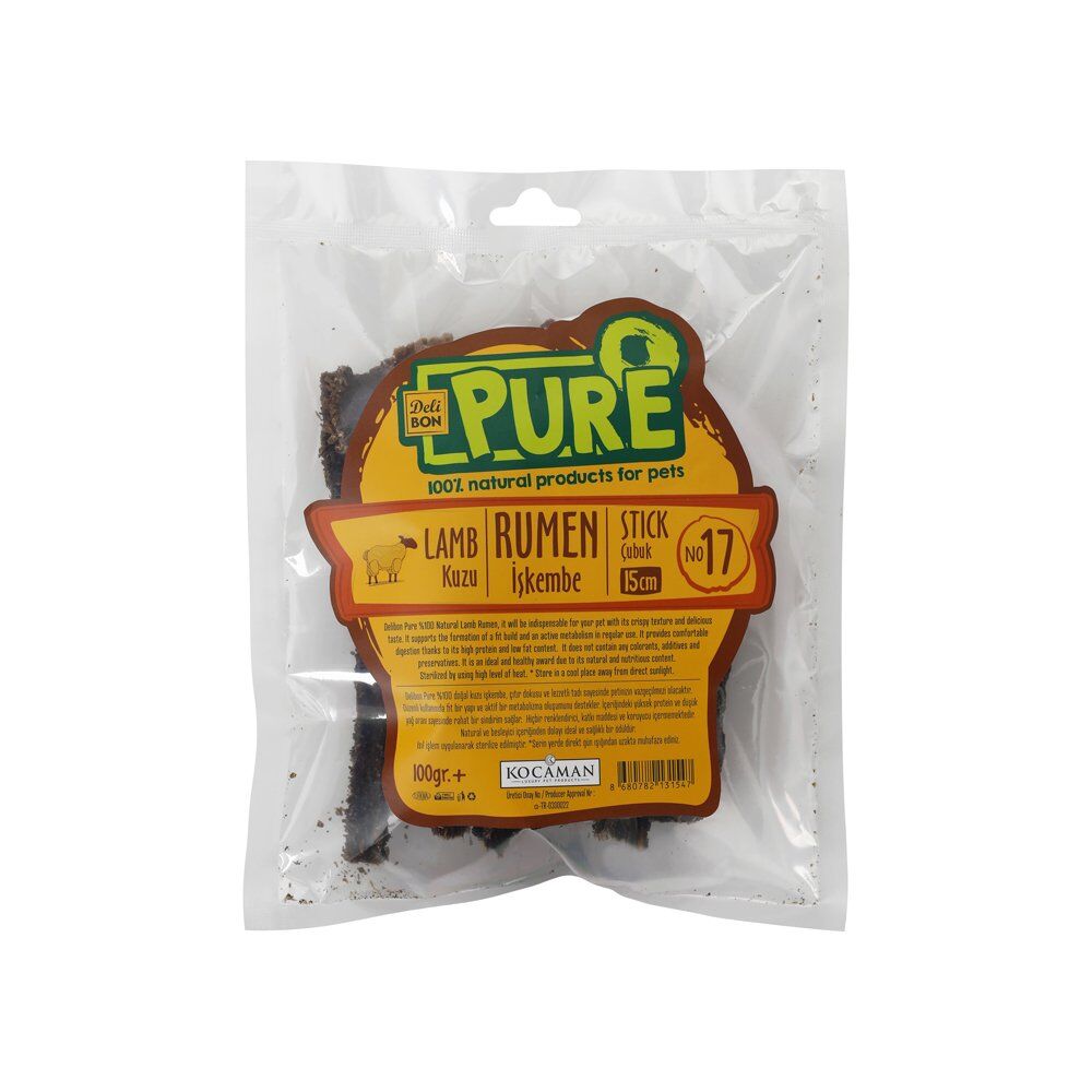 Delibon Pure Kuzu Kurutulmuş İşkembe 100gr
