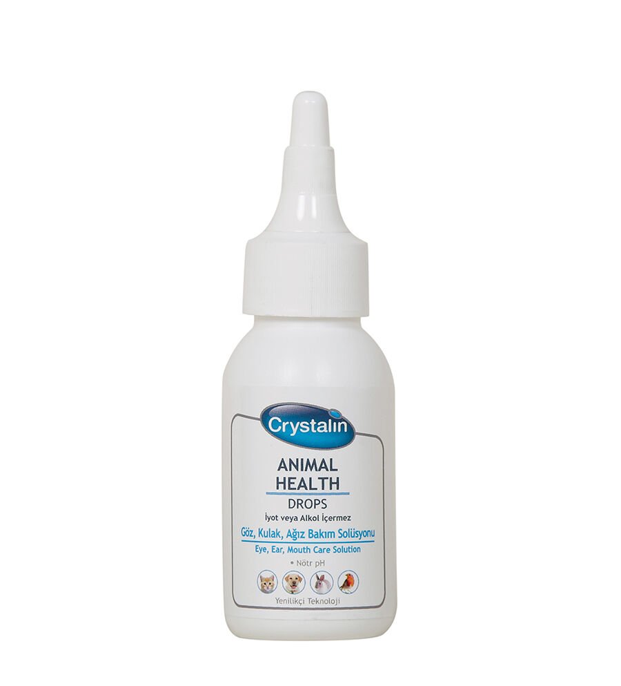 Crystalin Kedi Köpek İçin Göz, Kulak ve Ağız Bakım Solüsyonu 50 ml