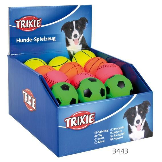Fosforlu Köpek Oyun Topları Kauçuk 6cm