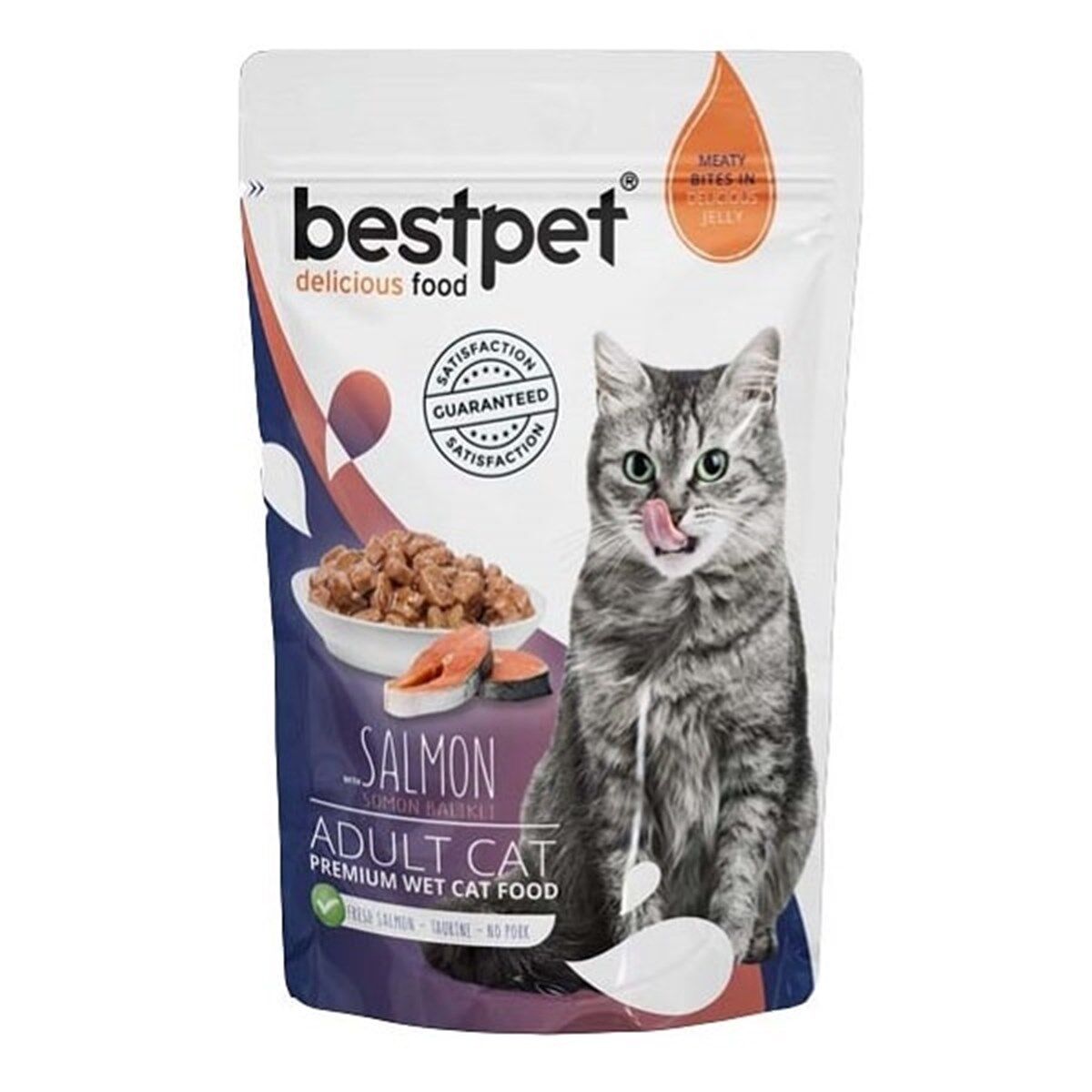 Best Pet Pouch Somonlu Kedi Konservesi 85gr
