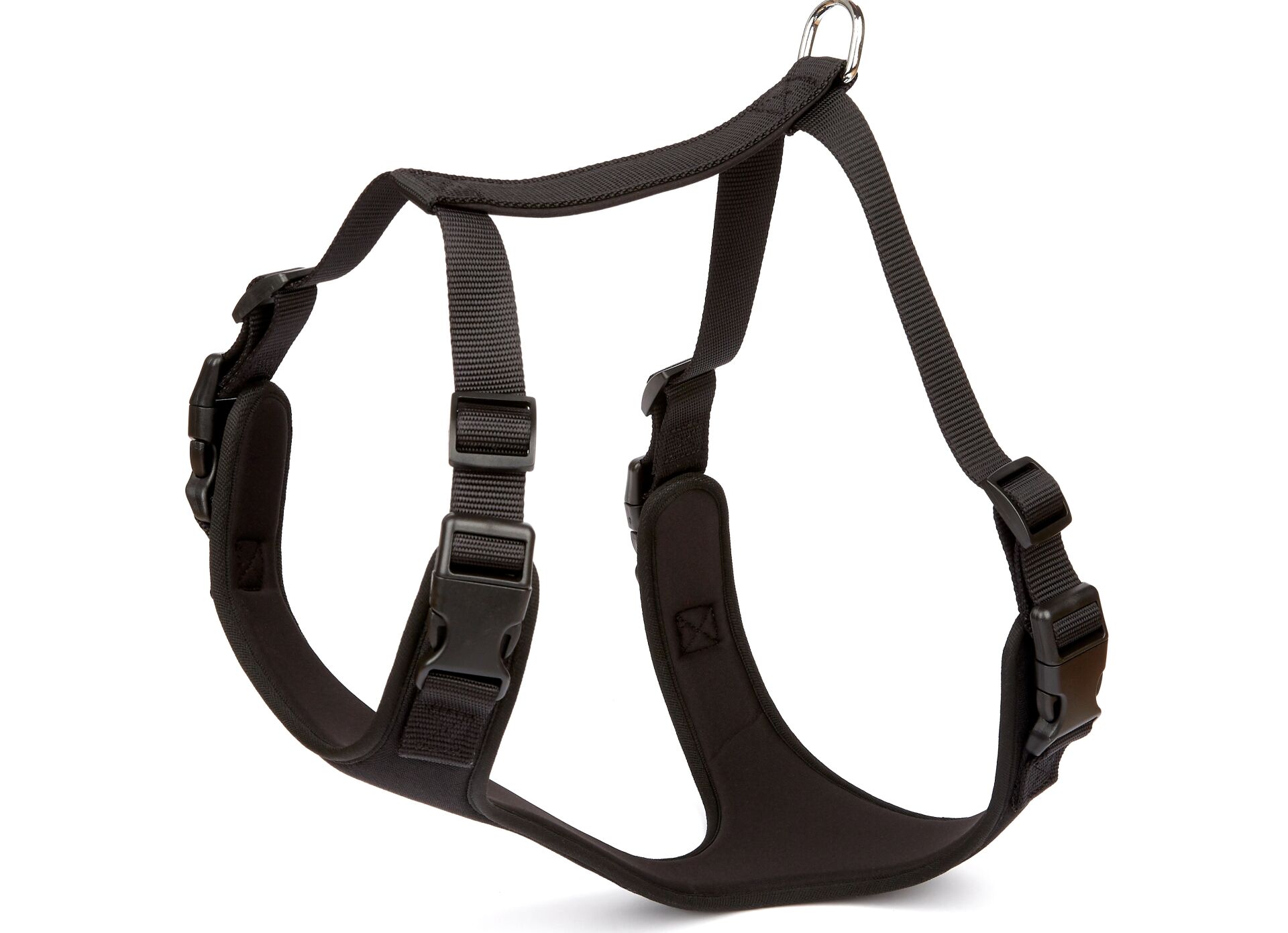 Doggie Havalı Ped Dokuma Köpek Göğüs Tasması 50/70 cm Siyah