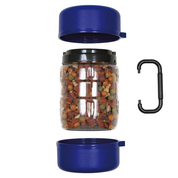 Trixe pet seyahat seti2 kap+1 plastik kavanoz
