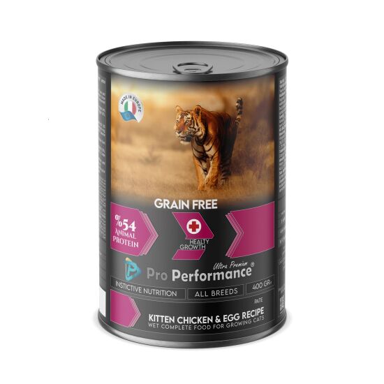 Pro Performance Tahılsız Ezme Tavuk Ve Yumurtalı Yavru Kedi Konserve Maması 400 gr
