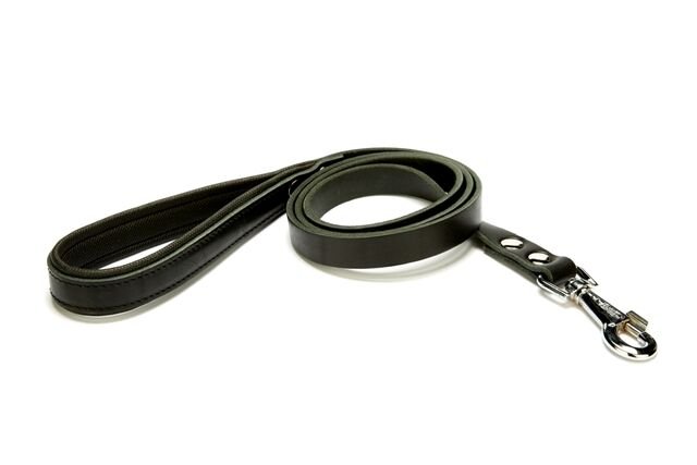Doggie Softlu Deri Köpek Gezdirme Kayışı 2 cm*120 cm Siyah