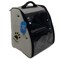 Şeffaf Astronot Kedi Köpek Taşıma Sırt Çantası Buz Mavi 24 x 32 x 45 cm