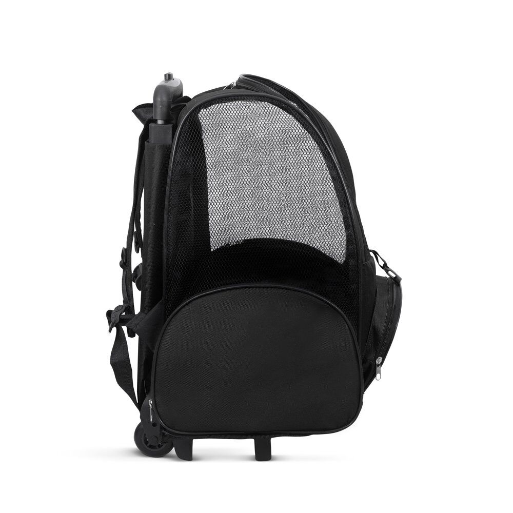 Cattie Portbag Tekerlekli Kedi Köpek Taşıma Çantası 20x30x40 cm Siyah