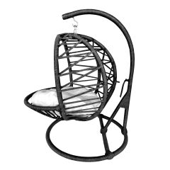 Markapet Kedi Hamağı Minderli Kedi Salıncağı 40*42 cm-62 cm Siyah