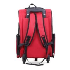 Cattie Portbag Tekerlekli Kedi Köpek Taşıma Çantası 20x30x40 cm Kırmızı