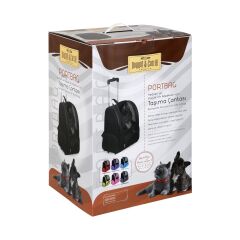Cattie Portbag Tekerlekli Kedi Köpek Taşıma Çantası 20x30x40 cm Gri