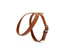 Doggie Flotter El Yapımı Deri Köpek Göğüs Tasması 2 x 42 -55 cm Kahverengi