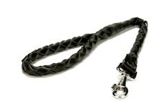 Ans Örgü Deri Köpek Gezdirme 2*70 cm Siyah