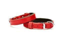 Doggie Comfort Deri Köpek Boyun Tasması 1,5x 25-33 cm Kırmızı