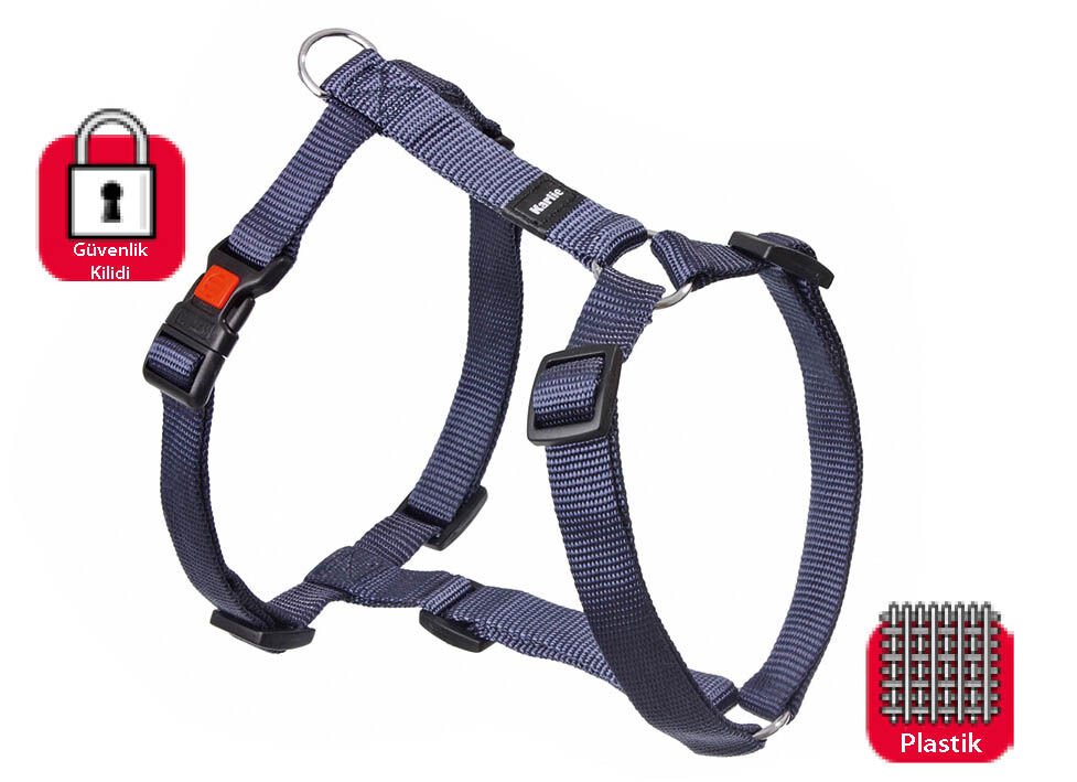 Karlie Kilitli Göğüs Tasma Xl 90-120Cm Lacivert