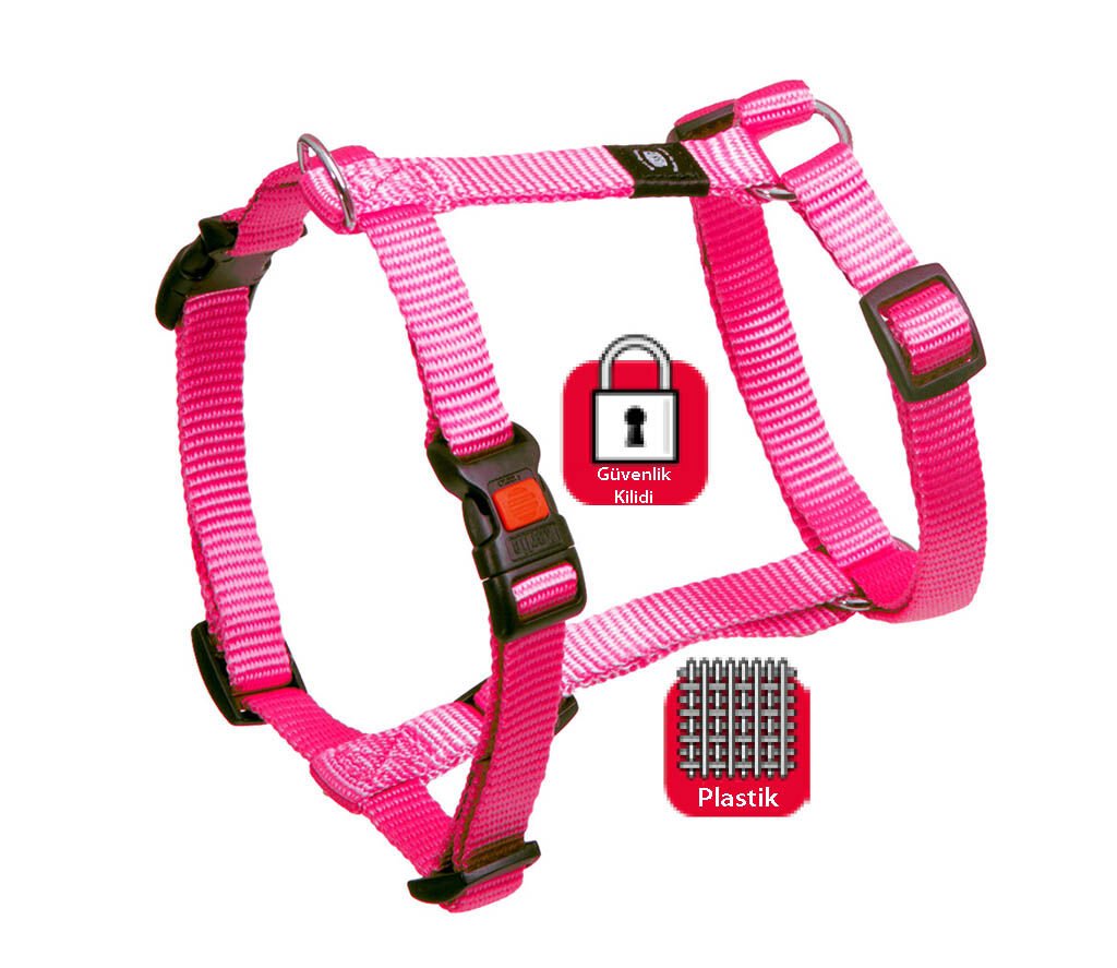Karlie Kilitli Göğüs Tasma Xl 90-120Cm Pembe