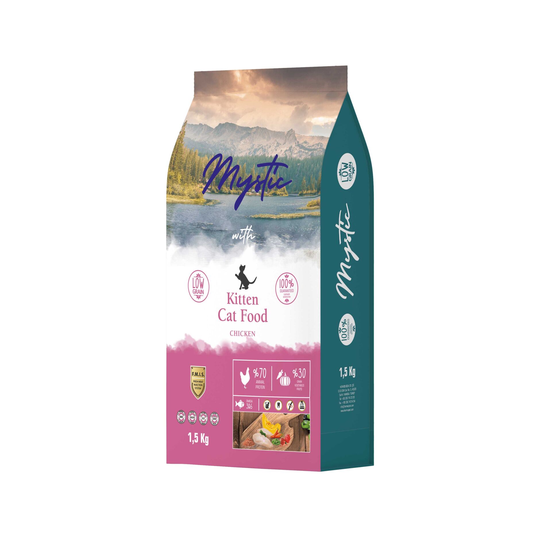 Mystic Düşük Tahıllı Tavuklu Yavru Kedi Maması 1,5 kg