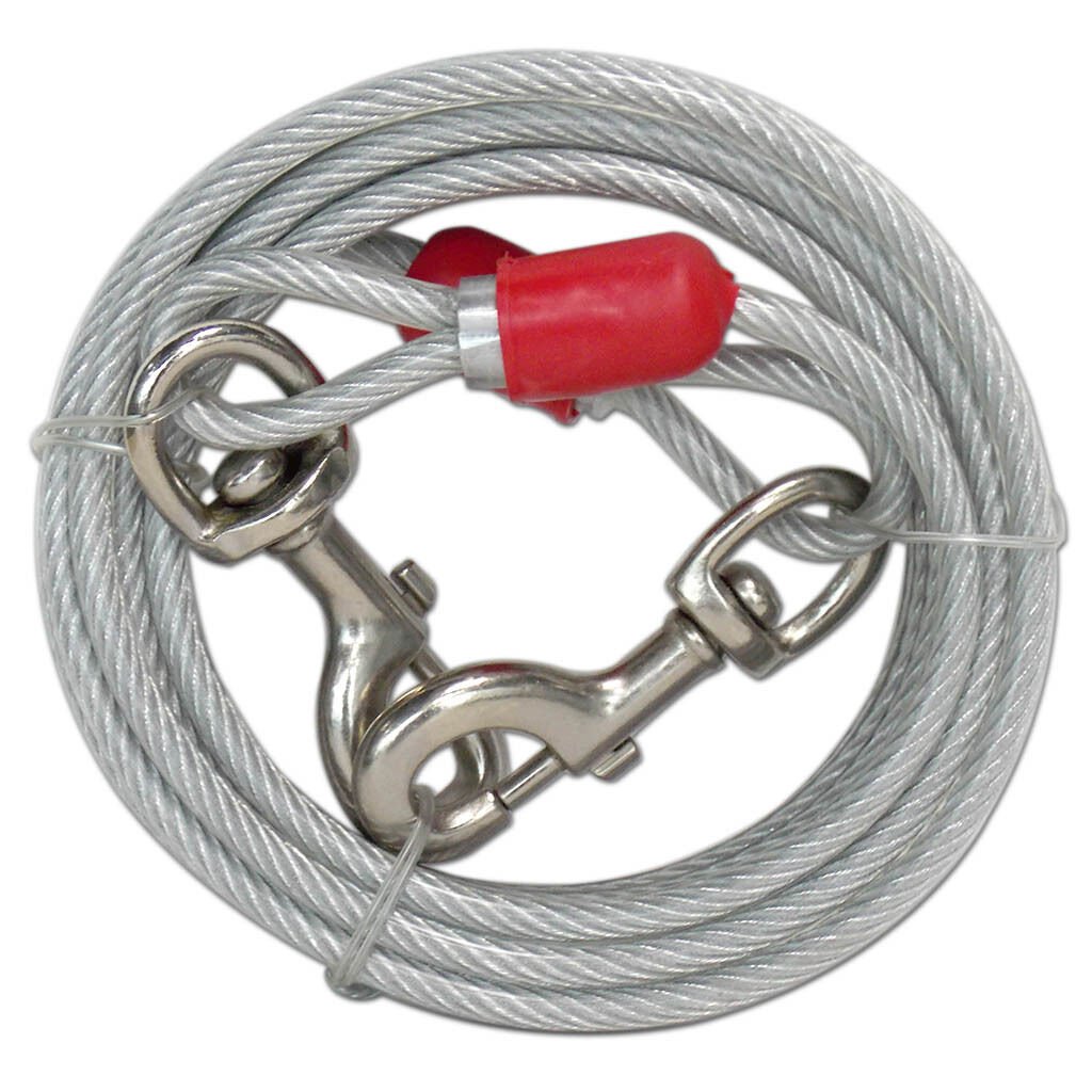 Eastland Köpek Bahçe Bağlama Çelik Halat 5 mm / 6 metre 80 kg