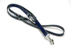 Doggie Ayarlanabilir Seri Premium Deri Köpek Gezdirme Kayışı 1,5 x 12-90 cm Mavi