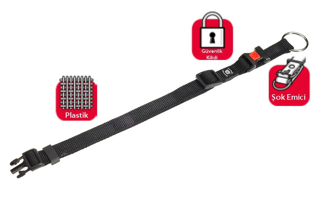 Karlie Kilitli Boyun Tasmasi Xs 20-35 Cm Siyah