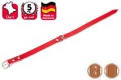 Karlie Deri Boyun Tasma Perçinli 24 Cm Kirmizi