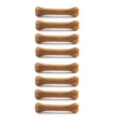 Petimore Sütlü Pres Deri Kemik 7 cm ( Sekizli Paket )