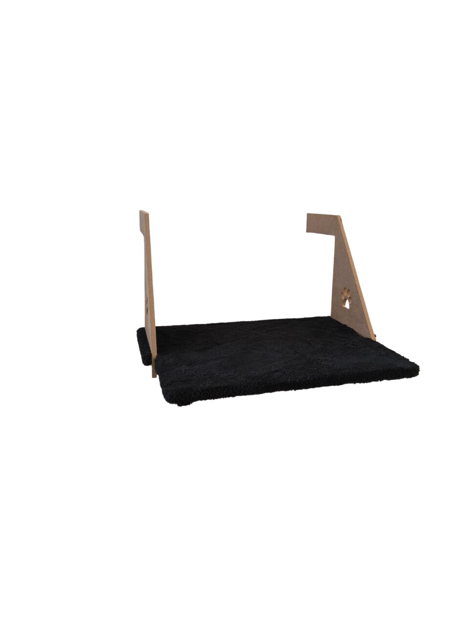Ahşap Kalorifer Peteği Kedi Radyatör Yatağı 30 cm x 43 cm Siyah (15 kg)