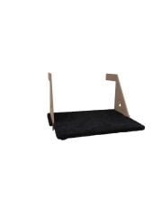 Ahşap Kalorifer Peteği Kedi Radyatör Yatağı 30 cm x 43 cm Siyah (15 kg)