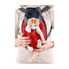 Markapet Kedi Ve Köpek Ana Kucağı Taşıma Çantası 25 cm-20 x 35 cm Kırmızı