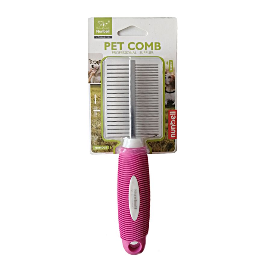 Nunbell Çift Taraflı Kedi Köpek Keçe Açıcı Tarak 7 / 19,5 cm