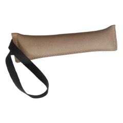 Doggie Tutmalı Deri Köpek Isırma Eğitim Yastığı 8 cm-29 cm Taba Large
