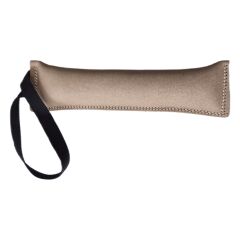 Doggie Tutmalı Deri Köpek Isırma Eğitim Yastığı 8 cm-19 cm Taba Medium
