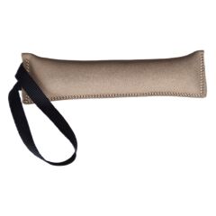 Doggie Tutmalı Deri Köpek Isırma Eğitim Yastığı 8 cm-19 cm Taba Medium
