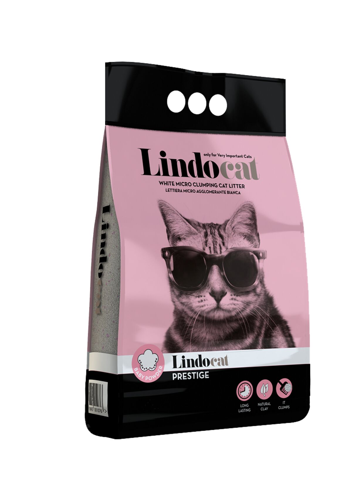 Lindocat Bebek Pudralı İnce Taneli Topaklanan Kedi Kumu 5 Lt