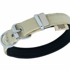 Doggie Softlu Kemik Desenli Köpek Tasması 2 cm x 40 cm Haki