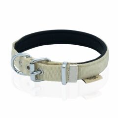 Doggie Softlu Kemik Desenli Köpek Tasması 2 cm x 40 cm Haki