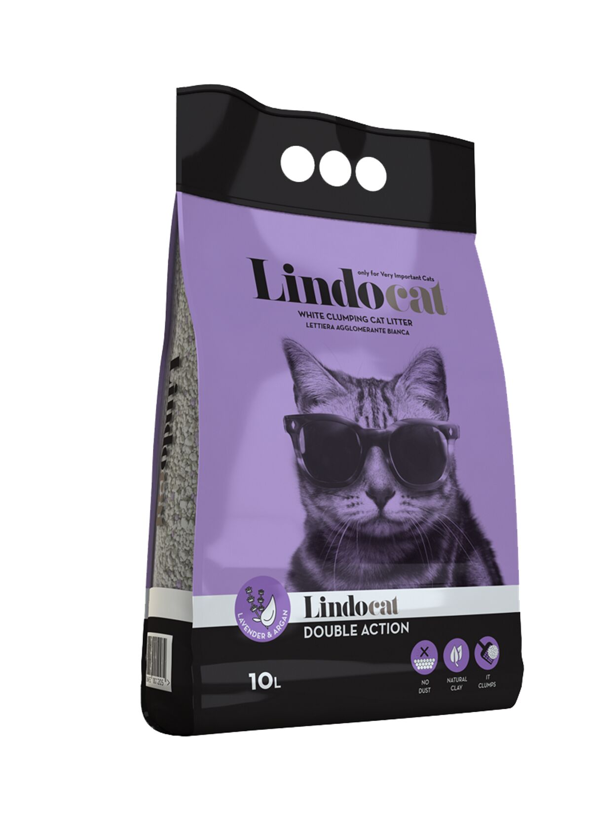 Lindocat Lavanta + Argan İnce Taneli Kokulu Kedi Kumu 10 Lt