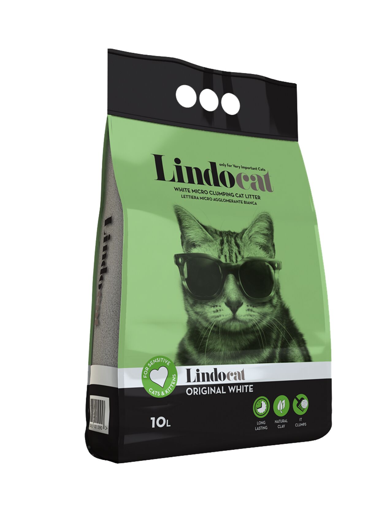 Lindocat Kokusuz ince Taneli Topaklanan Kedi Kumu 10 lt