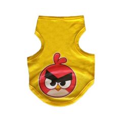 Kedi Köpek Kıyafeti Kuş Desenli 16-21 cm XXXSmall Sarı