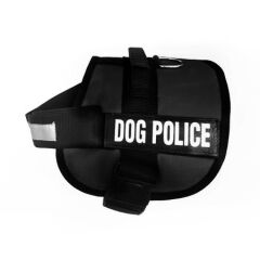 Dog Police Köpek Göğüs Tasması 70/90 cm Siyah