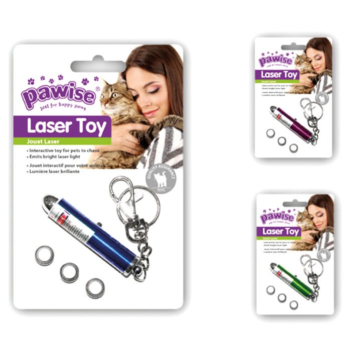 Pawise Lazer Renkli Kedi Oyuncağı (3 Adet Pil)