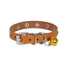 Doggie Taşlı Kedi ve Yavru Köpek Tasması 1*23 cm Camel Medium