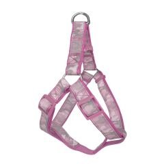 Köpek Göğüs Tasma Seti Reflektörlü Kamuflaj Desenli 120 cm-40 cm-56 cm Pembe Outlet