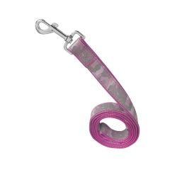 Köpek Göğüs Tasma Seti Reflektörlü Kamuflaj Desenli 120 cm-40 cm-56 cm Pembe Outlet