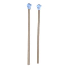 Markapet Doğal Ahşap Kuş Tüneği 1.2 cm-25 cm Standart  Mavi (2 Adet)