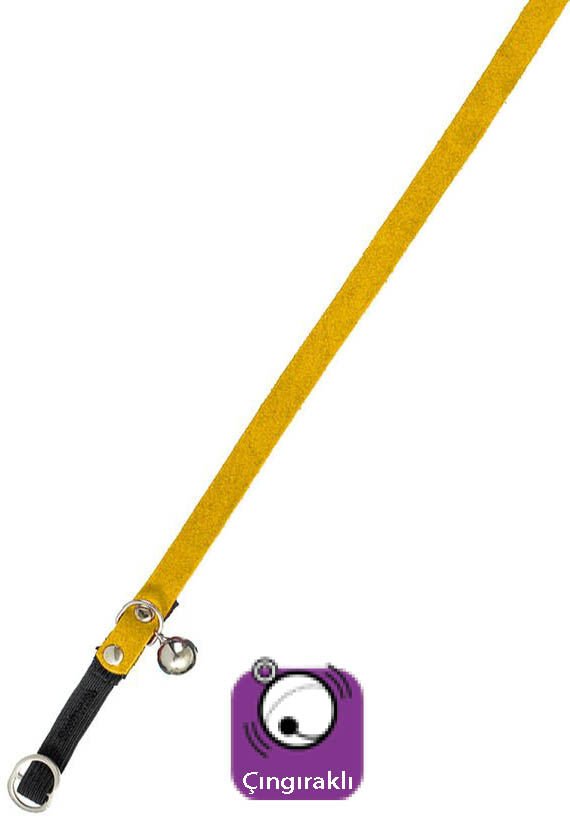 Karlie Kadife Kedi Tasma Çing. 30Cm Sari