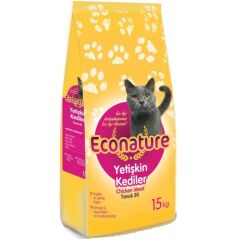 Econature Tavuklu Yetişkin Kedi Maması 15 kg