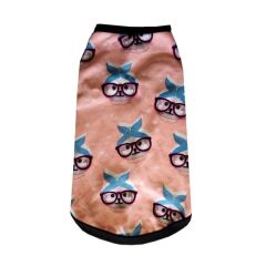 Kedi Köpek Kıyafeti Gözlüklü Kedi Desenli 19-36 cm XXSmall