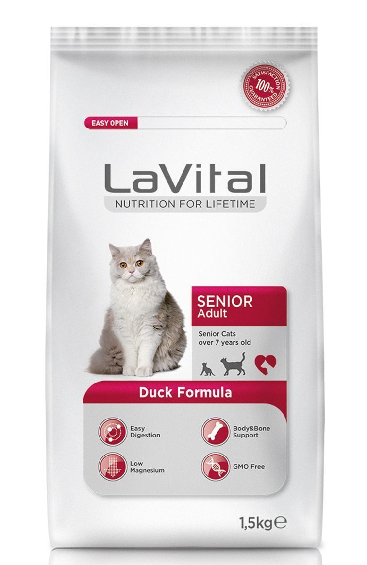 Lavital Senior Duck Ördekli Yaşlı Kedi Maması 1.5 kg
