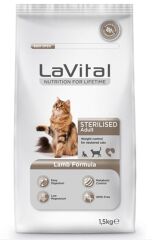 La Vital Kuzu Etli Kısırlaştırılmış Kedi Maması 1.5 kg